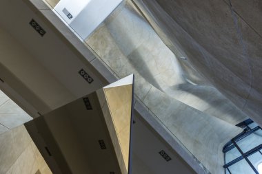 Polonya tarihi Müzesi fütüristik kasada Yahudilerin Varşova.