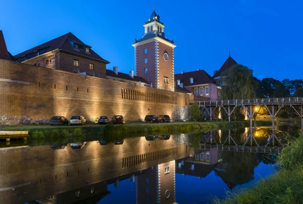 Stary gotycki zamek w lidzbark Warmiński, Polska, Europa — Zdjęcie stockowe