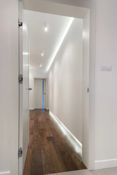 Modern corridor in white style — Stock Photo, Image