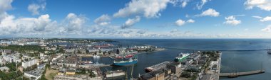 Panoramic view of Gdynia, Poland. clipart