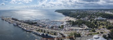 Gdynia Kosciuszko harbor, Polonya Panoraması