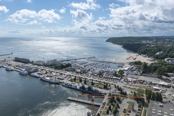 Marina em gdynia — Fotografia de Stock