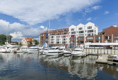 Gdansk Motlawa nehrinde liman