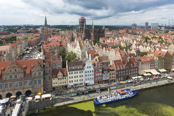 Vista aérea de la ciudad de Gdansk, Polonia —  Fotos de Stock