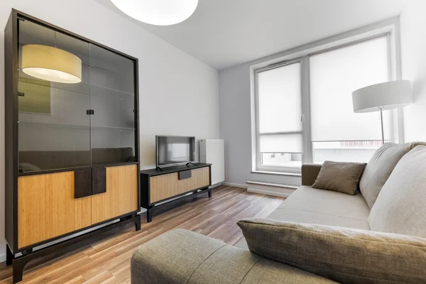 Moderní design interiéru: obývací pokoj — Stock fotografie