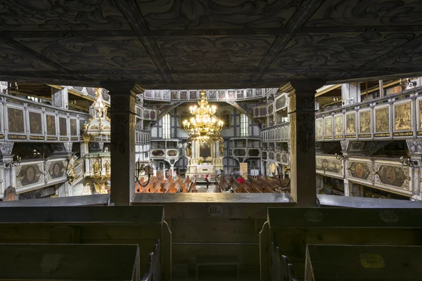 Interieur van de kerk van vrede in Jawor, Polen — Stockfoto