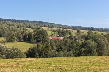 Sudety dağlarda yaz Lehçe manzara
