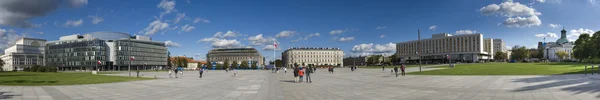 Panorama of Pilsudskiego square in Warsaw — Stock Photo, Image