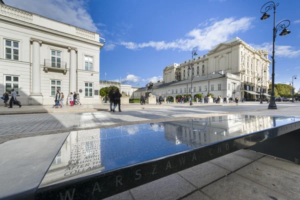 Presidentpalatset i Warszawa, Polen. — Stockfoto