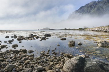 Gimsoystraumen köprüde Lofoten Adaları,