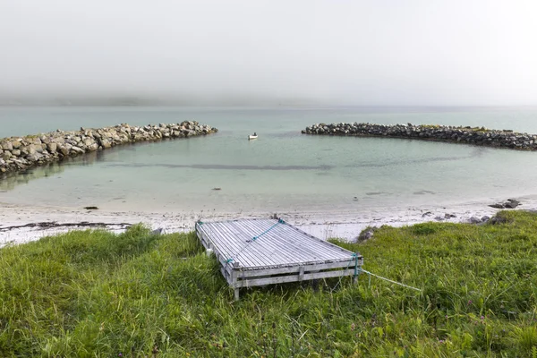 Malerischer Fjord auf den erhabenen Inseln — Stockfoto