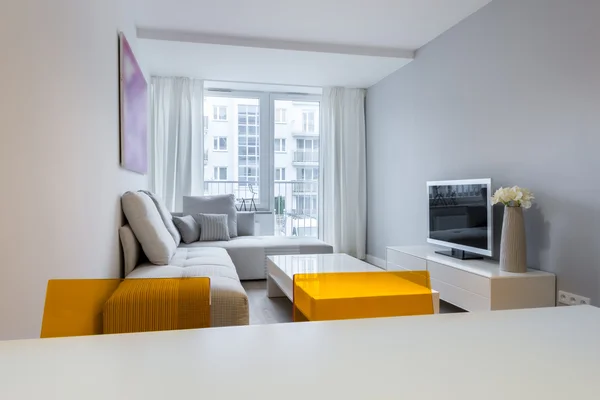 Modern iç mekan tasarımları oturma odası — Stok fotoğraf