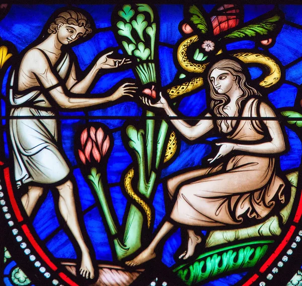 Adam und eve und die Erbsünde — Stockfoto