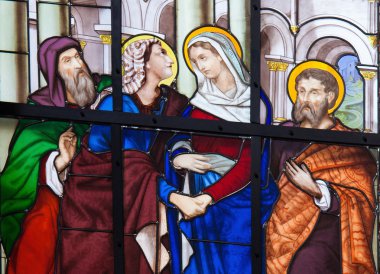 Ziyaret tasvir vitray pencere