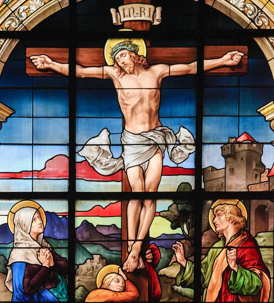 Kruisiging van Jezus Christus op goede vrijdag — Stockfoto