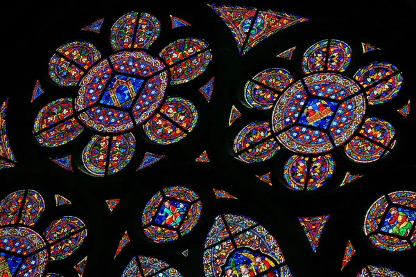 Stained Glass  in the Notre Dame in Dinant — 图库照片