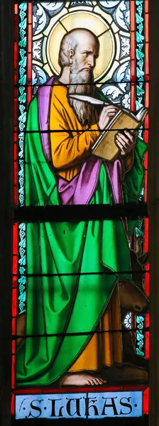 Stained Glass - St. Luke the Evangelist — стоковое фото