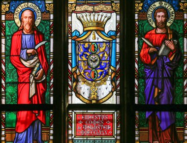 Stained Glass - Saint Matthew and Saint Bartholomew clipart