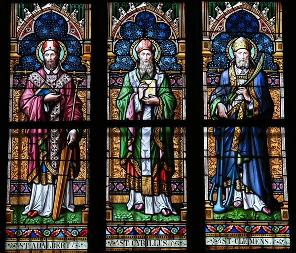 Saints Adalbert, Cyril and Clemens — Stock Photo, Image