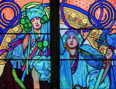 Vitray Alphonse Mucha Prag katedral içinde tarafından