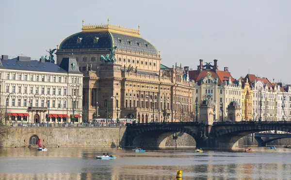 Teatro Nacional em Praga, República Checa — Fotografia de Stock