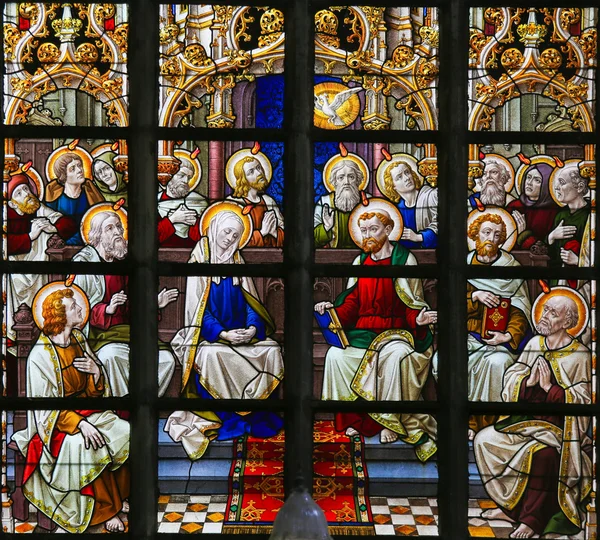 Stained Glass - Pentecost — Stock Photo, Image