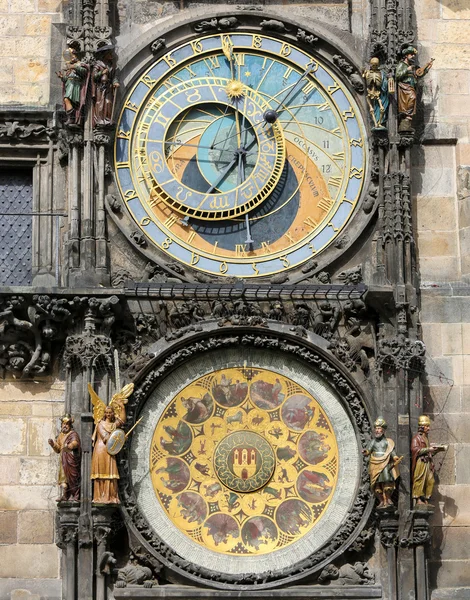 Praski zegar astronomiczny lub orloj — Zdjęcie stockowe