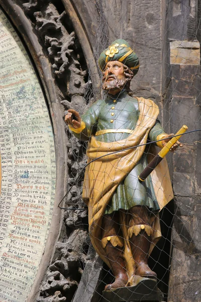 Estatua de un astrónomo en Praga — Foto de Stock