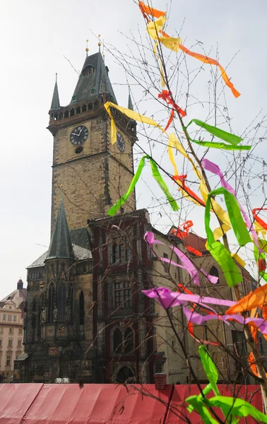 Oude stadhuis in Praag, Tsjechische Republiek — Stockfoto