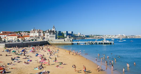 Plaża w Cascais, Portugalia — Zdjęcie stockowe