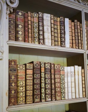 Mafra Sarayı Kitaplığı'nda eski kitaplar