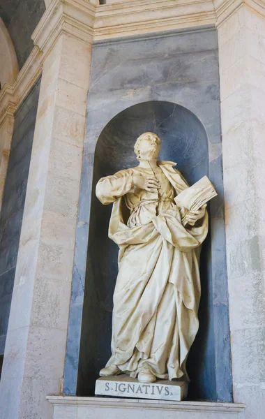 Palácio de Mafra - Estátua de Santo Inácio de Loyola — Fotografia de Stock