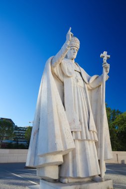 Statue of Pope Pius XII in Fatima, Portugal clipart