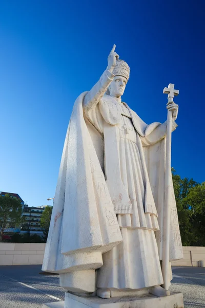 Estatua del Papa Pío XII en Fátima, Portugal — Foto de Stock