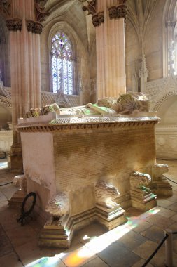 Kral John Türbesi ben ve Philippa Batalha Manastırı'Portuga,