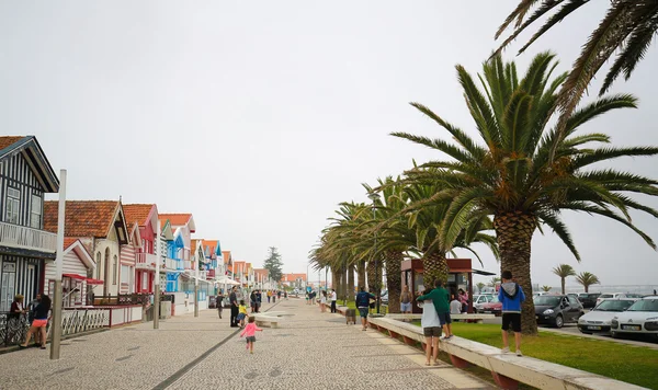 Costa Nova, Aveiro, Centro region, Portugalsko — Stock fotografie