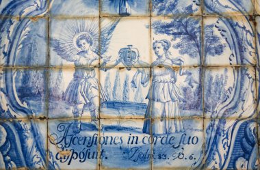 Bir Mezmur tasvir Azulejo