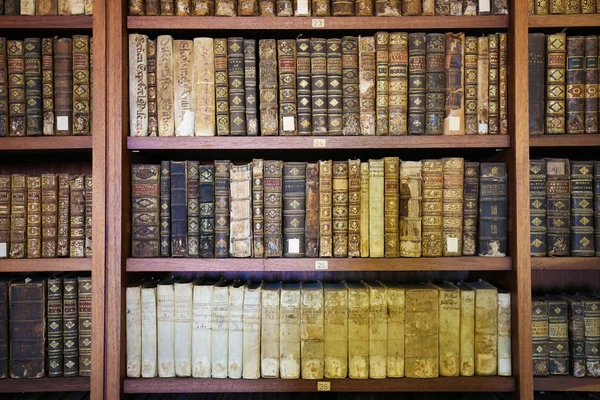 Старі книги в бібліотеці Coimbra — стокове фото