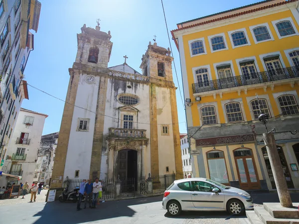 St bartolommeo kirche in coimbra, portugal — Stockfoto