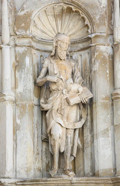 Statue of Saint John the Baptist, Coimbra, Portugal — Stock Photo, Image