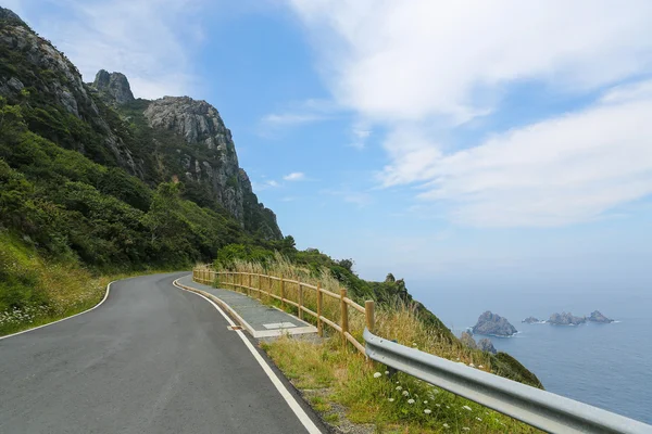 Estrada do penhasco na Galiza — Fotografia de Stock