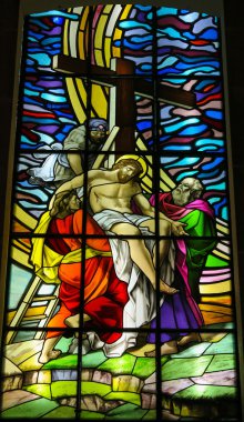 Jesus taken from the cross clipart