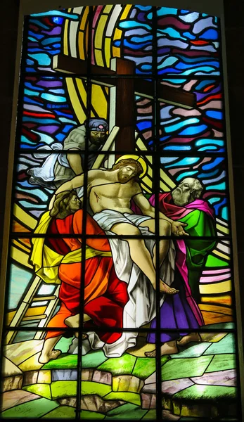 Jesus vom Kreuz genommen — Stockfoto