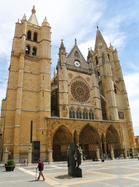 Kathedrale von Leon — Stockfoto