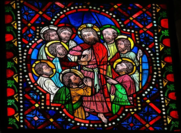 Jesus, Thomas and the apostles — Stock Photo, Image