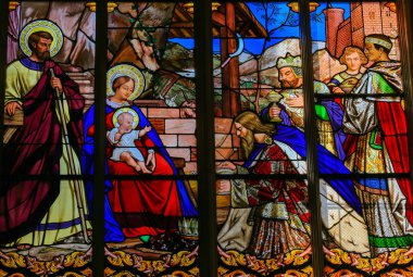 Epiphany vitray turları katedral içinde