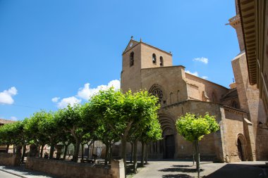 Ortaçağ kilise Ujue, Navarre, İspanya