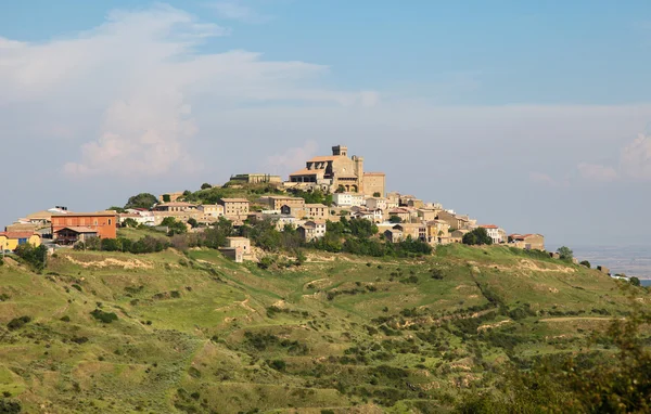 Panorama på Ujue, Navarra, norra Spanien — Stockfoto
