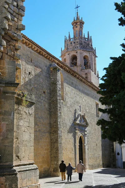 Kostel Santa Maria La Mayor v Ronda, provincie Malaga, Andalusie — Stock fotografie