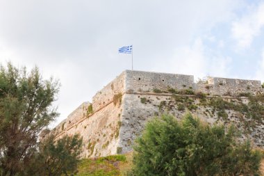 Venedik Fortezza veya Rethymno, Cret Kalesi, Yunan bayrağı